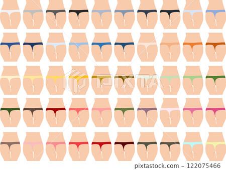 Underwear illustration set Underwear illustration set 122075466