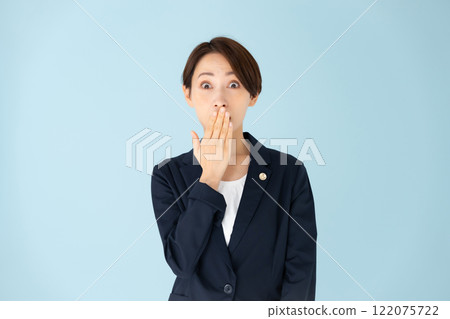 Female lawyer surprised Female lawyer surprised 122075722