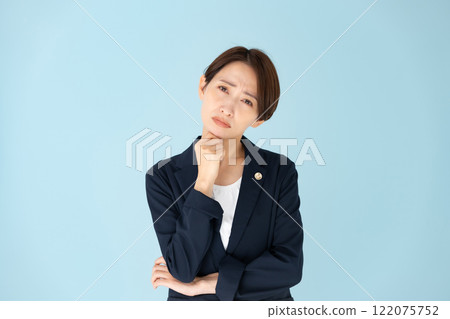 Female lawyer worries Female lawyer worries 122075752