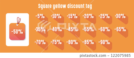 Colorful Discount Tags Designed Specifically for Effective Sales Promotions are Essential 122075985