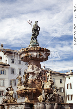 Fountain of Neptune in Trento 122076342