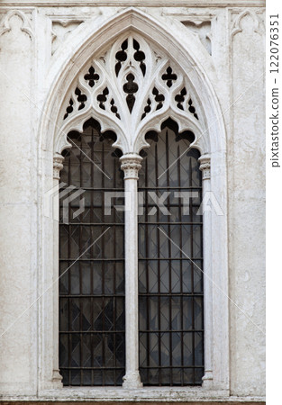 Window of a gothic cathedral Window of a gothic cathedral 122076351