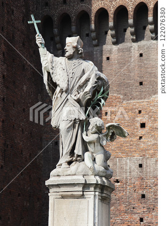 Statue of John of Nepomuk in Sforza Castle 122076380