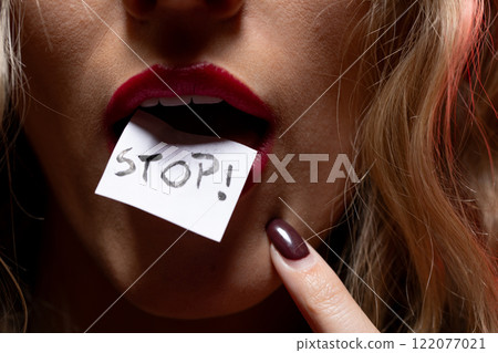 A Provocative Fashion Statement Featuring a Stop Sign That Grabs Attention and Sparks Conversation A Provocative Fashion Statement Featuring a Stop Sign That Grabs Attention and Sparks Conversation 122077021