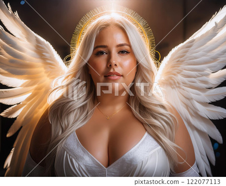 Angel woman with wings 122077113