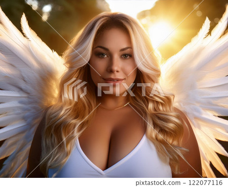 Angel woman with wings Angel woman with wings 122077116