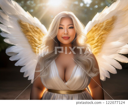 Angel woman with wings Angel woman with wings 122077124