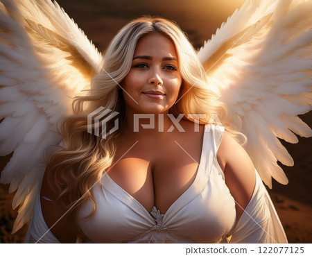 Angel woman with wings Angel woman with wings 122077125