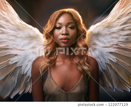 Angel woman with wings 122077129
