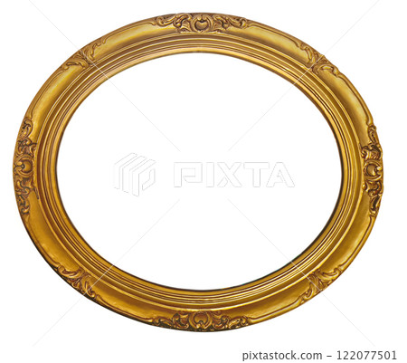 vintage oval gold frame 122077501