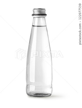 Water glass bottle isolated 122077539