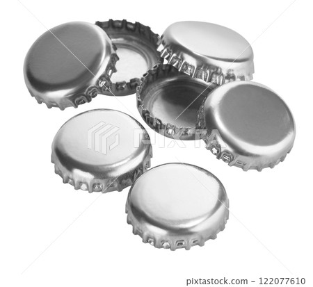 Beer bottle cap isolated on white Beer bottle cap isolated on white 122077610