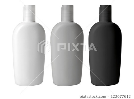 Three cosmrtic bottles Three cosmrtic bottles 122077612