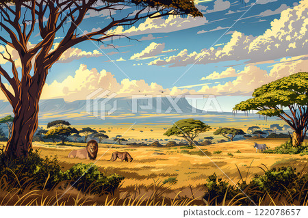 Image of Kenya and Tanzania 122078657