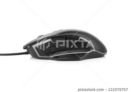 mouse gamer isolated on white background mouse gamer isolated on white background 122078707