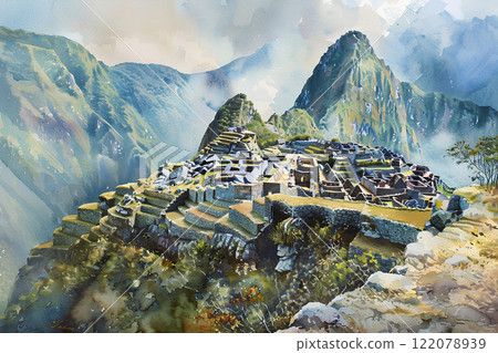 馬丘比丘。 15世紀印加帝國遺址 馬丘比丘。 15世紀印加帝國遺址 122078939