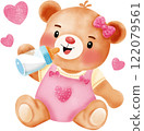 baby bear wih hearts and love valentine baby bear wih hearts and love valentine 122079561