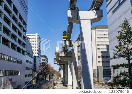 立川市立多摩市單軌電車線北立川車站景觀 立川市立多摩市單軌電車線北立川車站景觀 122079646