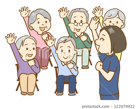 團體康復。物理治療師復健班 團體康復。物理治療師復健班 122079922