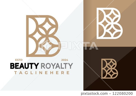 Letter B Beauty Luxury Logo Icon Vector Design Illustration 122080200