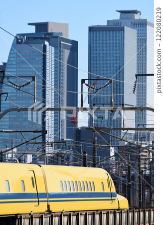 Doctor with Nagoya's skyscrapers in the background Doctor with Nagoya's skyscrapers in the background 122080219