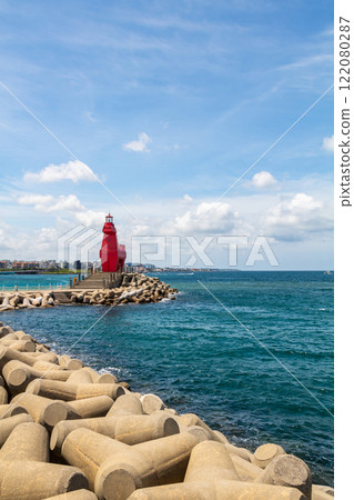 Horse-shaped Lighthouse in Jeju Island, Korea Horse-shaped Lighthouse in Jeju Island, Korea 122080287