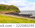 Yongmeori Coast of Jeju Island consisting of sandstone rock formations, Korea 122080299