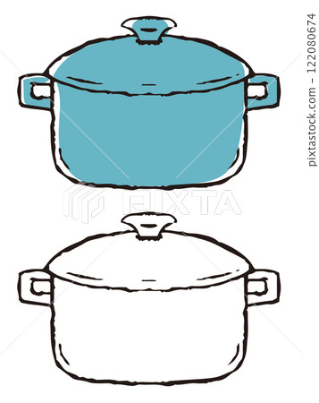 Pen-drawn style hotpot 122080674