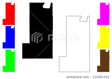 Albany County, State of Wyoming (U.S. county, United States of America, US) map vector illustration, scribble sketch map Albany County, State of Wyoming (U.S. county, United States of America, US) map vector illustration, scribble sketch map 122081142