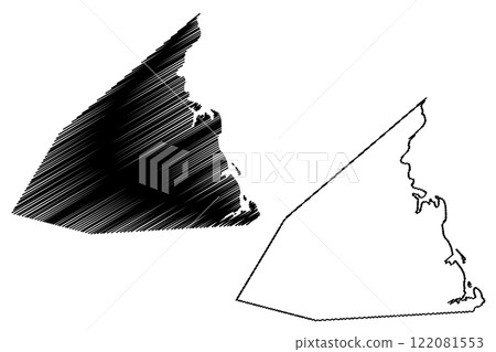 Kent County (Canada, New Brunswick Province, North America) map vector illustration, scribble sketch Kent map Kent County (Canada, New Brunswick Province, North America) map vector illustration, scribble sketch Kent map 122081553