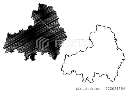 City of Albury (Commonwealth of Australia, New South Wales, NSW) map vector illustration, scribble sketch Albury map City of Albury (Commonwealth of Australia, New South Wales, NSW) map vector illustration, scribble sketch Albury map 122081564