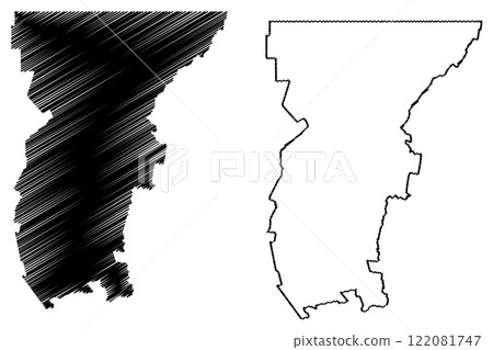 Brewarrina Shire (Commonwealth of Australia, New South Wales, NSW) map vector illustration, scribble sketch Brewarrina map Brewarrina Shire (Commonwealth of Australia, New South Wales, NSW) map vector illustration, scribble sketch Brewarrina map 122081747
