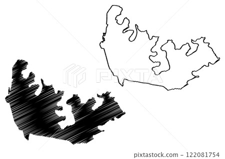 City of Canada Bay (Commonwealth of Australia, New South Wales, NSW) map vector illustration, scribble sketch Canada Bay map City of Canada Bay (Commonwealth of Australia, New South Wales, NSW) map vector illustration, scribble sketch Canada Bay map 122081754