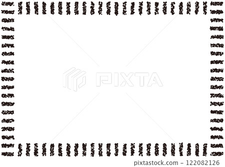 Hand-drawn crayon material background frame 122082126