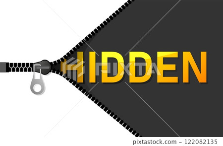 Zipper opening. Seam with fastener slide and teeth, realistic metal and plastic elements for textile, fashion design of clothes. Vector set Zipper opening. Seam with fastener slide and teeth, realistic metal and plastic elements for textile, fashion design of clothes. Vector set 122082135