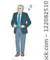 Senior men wearing a suit 122082510