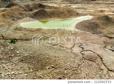 Quarry for the extraction of multi-colored clay in the Ural Mountains Quarry for the extraction of multi-colored clay in the Ural Mountains 122082553