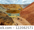 Quarry for the extraction of multi-colored clay in the Ural Mountains 122082571
