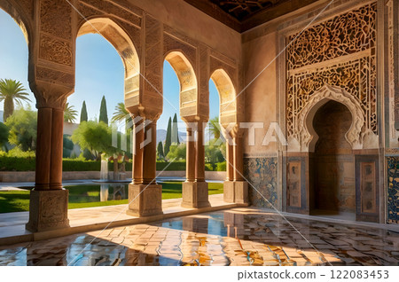 the facade of the historical cemetery 122083453