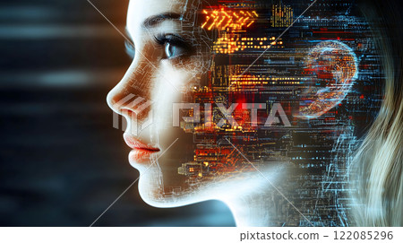 AI, technology concept (generated AI image) 122085296
