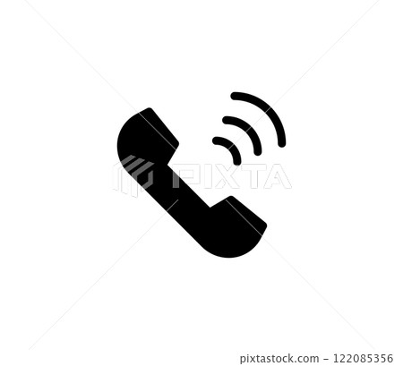 簡單的電話圖示向量 簡單的電話圖示向量 122085356