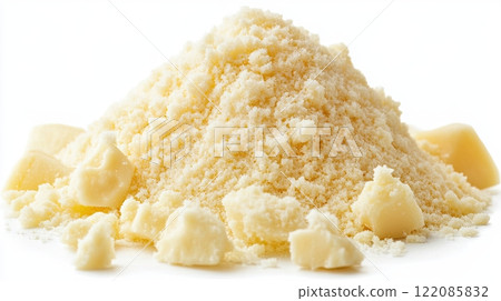 Parmesan cheese isolated on white background 122085832