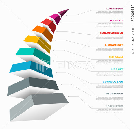 Infographic design template with place for your data. Vector illustration. 122086415