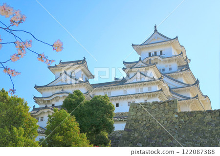 Kansai, Himeji, Himeji Castle, Himeji Castle seen from the ruins of Nishinomaru, Himeji City, Hyogo Prefecture (3) 122087388