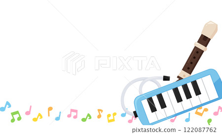 可愛的鍵盤口琴與豎笛架 可愛的鍵盤口琴與豎笛架 122087762