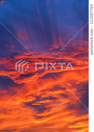 The most moving fiery sunset The most moving fiery sunset 122087764