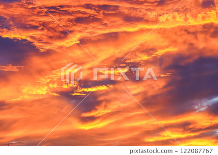 The beauty of natural phenomena (burning sky) 122087767