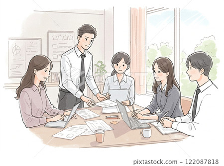 Office worker working in the office 122087818