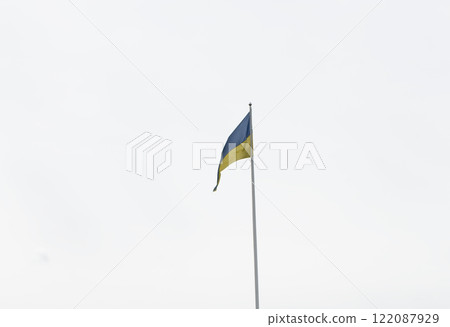 Flag of Ukraine on a white background 122087929