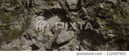 Rock texture with moss and lichen Rock texture with moss and lichen 122087981